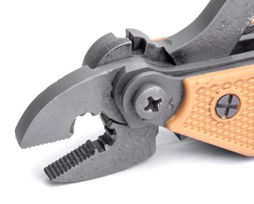 Russian Ratnik 6E6 multitool, desert colour, surplus. Massive and slightly clumsy pliers.