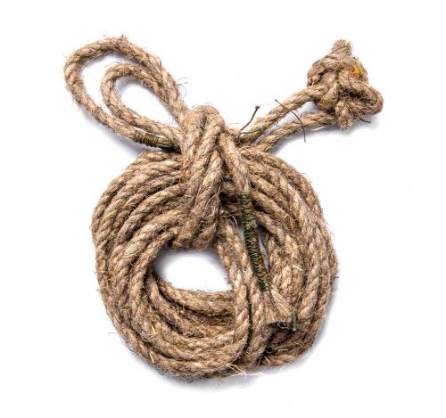 Soviet hemp rope, surplus. 