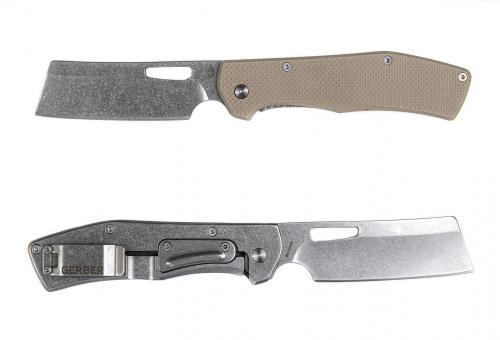Gerber Flatiron Folding Cleaver G-10.