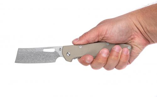 Gerber Flatiron Folding Cleaver G-10.