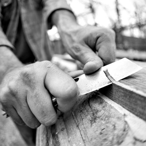 Gerber Flatiron Folding Cleaver G-10.