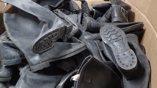 Soviet Kirza boots, surplus.