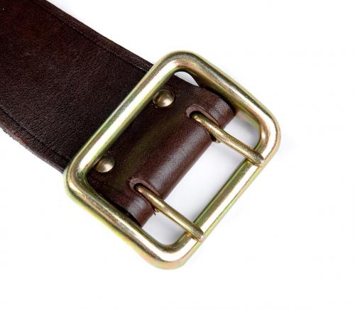 Russian officer's leather belt, surplus. Metal buckle, "not weakened" as they say in Russia.