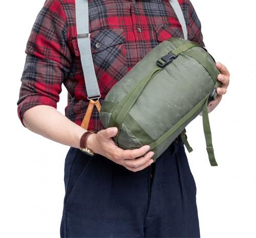 British Jungle Sleeping Bag compression bag, surplus.
