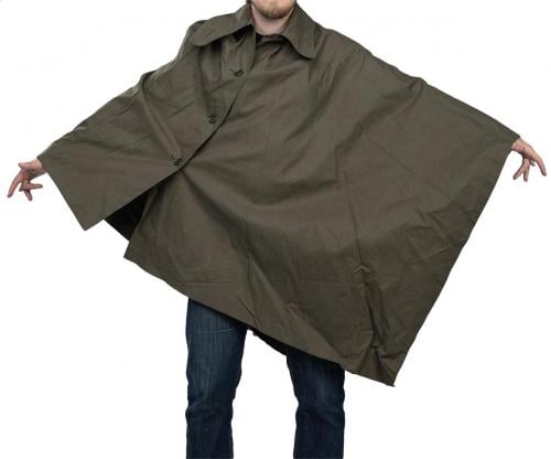 Dutch Rain Poncho, Olive Drab, surplus.