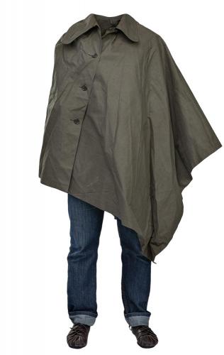 Dutch Rain Poncho, Olive Drab, surplus