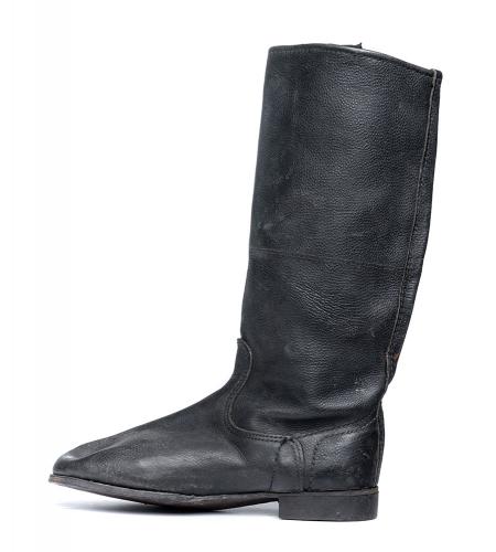 Soviet leather jackboots with leather soles, WW2 model, surplus.