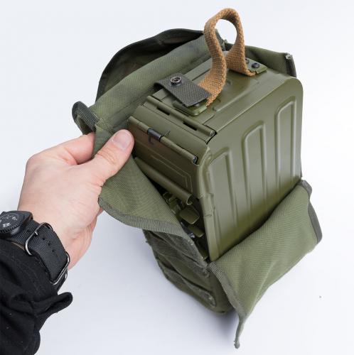 Särmä TST PKM ammo can pouch, 100 rnd, prototype, used.