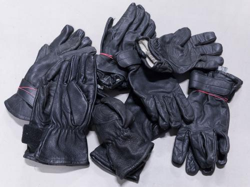 Austrian leather gloves, lined, surplus.