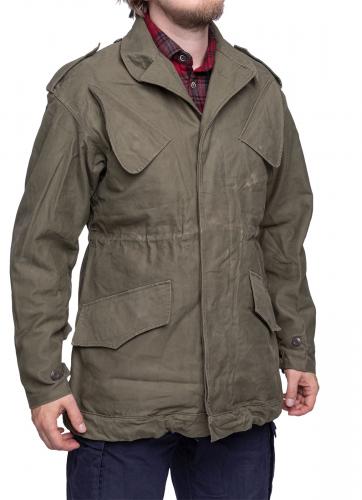 Dutch Field Jacket, Olive Green, Surplus. Size 88-92 cm "Small" worn by an archetypal Medium man.