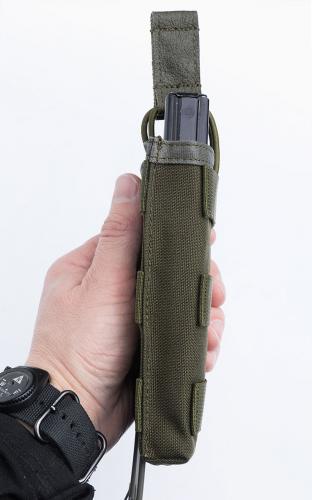 Blackhawk Single M4/M16 Open Top Mag Pouch, Green, Surplus.