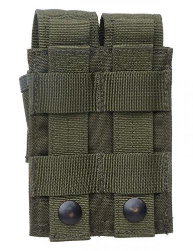 Blackhawk Double Pistol Mag Pouch, green, surplus.