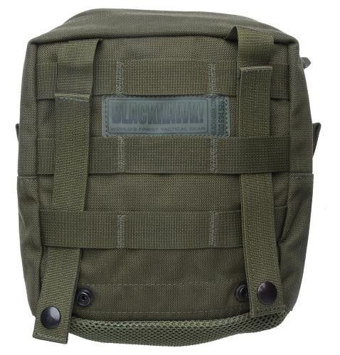 Blackhawk Large Utility Pouch, green, surplus. Attaches to a 4x5 area of PALS webbing with regular PALS straps or Speed Clips.