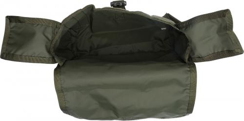 Blackhawk Gas Mask Carrier, green, surplus. Lined with a smooth fabric to protect the content.