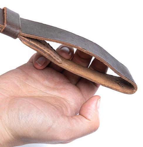 Soviet AK-47 sling, leather, surplus.