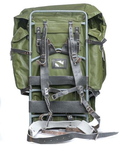 Finnish external frame rucksack, green, surplus. Grade 1.