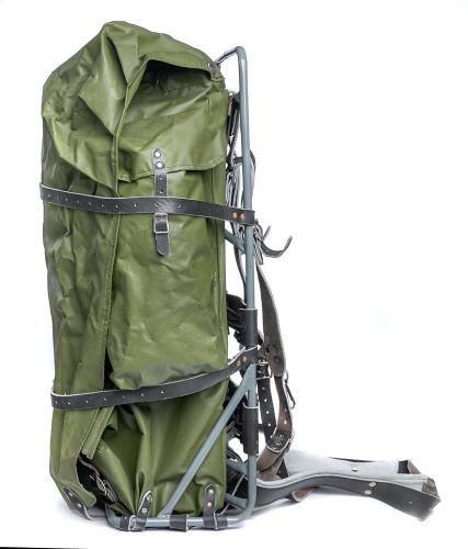 Finnish external frame rucksack, green, surplus. Grade 1.