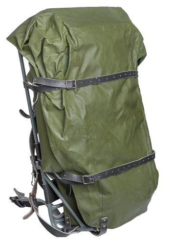 Finnish external frame rucksack, green, surplus