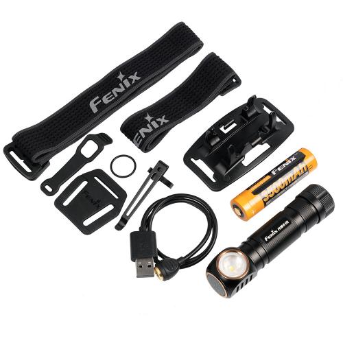 Fenix HM61R Black Edition Headlamp. A comprehensive attachment system to get light where you want it.