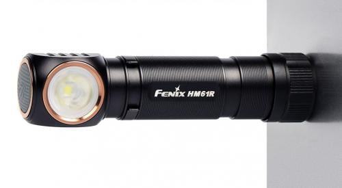 Fenix HM61R Black Edition Headlamp. A magnetic tailcap turns the light into a work light in engine compartments etc.