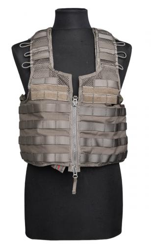 Swedish SVS 12 Combat Vest With Pouches, Green, surplus.