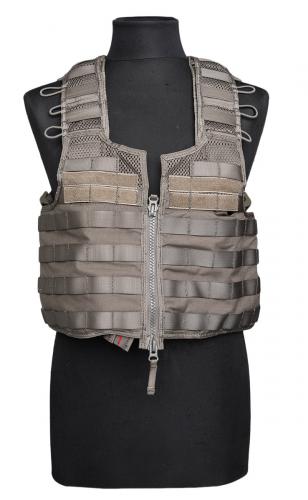 Swedish SVS 12 Combat Vest With Pouches, Green, surplus. 