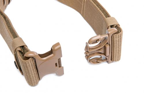 Spec-Ops IBA Battle Belt, Coyote Brown, Surplus . Quick-locking polymer buckle