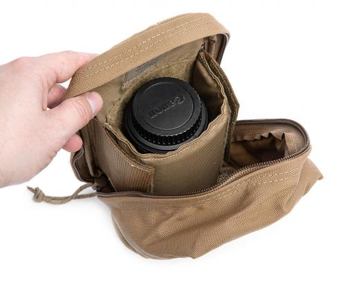 Tactical Tailor AN/PVS-14 Padded Optics Case, Coyote Brown, surplus.