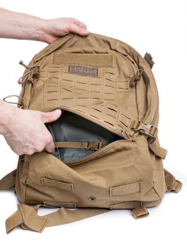 CamelBak Skirmish Mil-Spec Antidote Hydration Backpack, Coyote Brown, surplus.