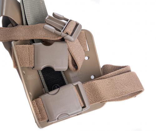 Safariland 6004 SLS Tactical Holster, Beretta 92, Coyote Brown, surplus. 