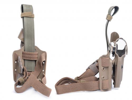 Safariland 6004 SLS Tactical Holster, Beretta 92, Coyote Brown, surplus.