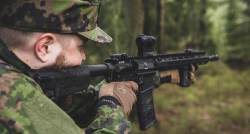 Magpul Technical Glove 2.0. The narrow forefinger retains your range of motion for better control of the trigger and safety.