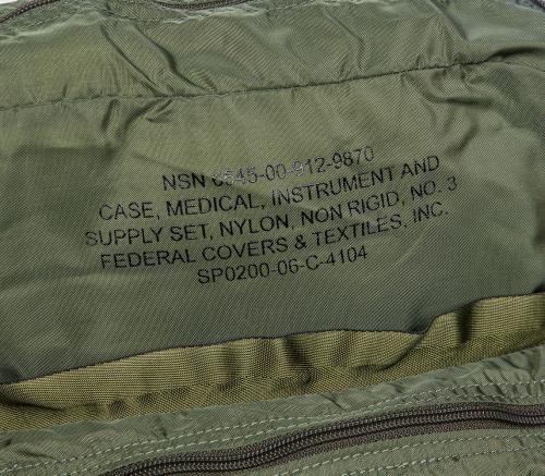 US M3 Combat Lifesaver Bag, Olive Drab, Surplus. Real deal -US Army gear.