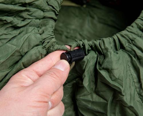 US IMSS Modular Sleeping Bag System, black/green, w. UCP Gore-Tex Bivvy Bag, surplus. 