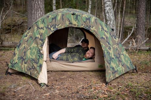 US Two-person Tent, Woodland, surplus.