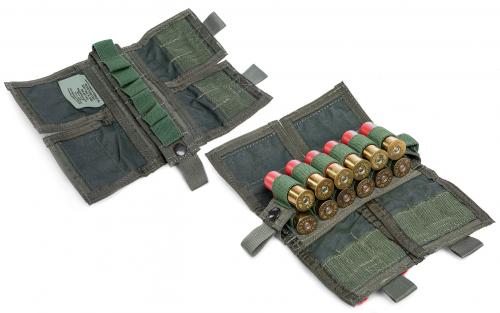 Paraclete Shotgun 19-Round Ammo Pouch, Smoke Green, Surplus.