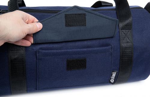 Jämä Duffel Bag. There is a small velcro pocket on one side.