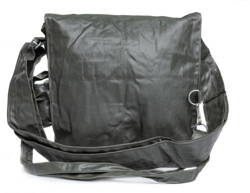 NVA gas mask bag, rubberized, surplus. 