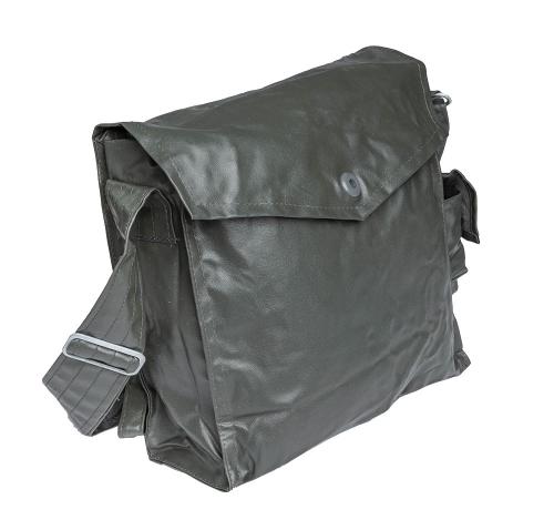 NVA gas mask bag, rubberized, surplus