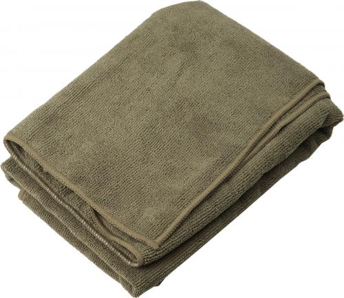 Mil-Tec microfibre towel with carrying bag, olive drab Mil-Tec microfibre towel with carrying bag, olive drab