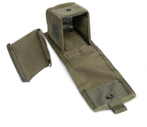 Blackhawk Double G36 Mag Pouch, green, surplus. Snap & hook-n-loop closure, included is a separate divider.