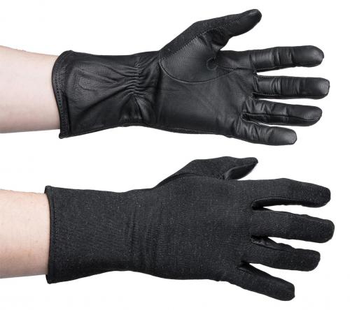 Dutch Flight Gloves, Leather/Nomex, Surplus.