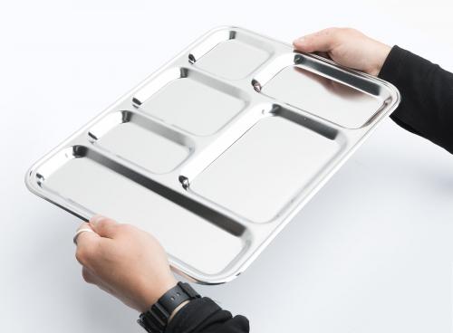 French Stainless Steel Tray, Surplus.