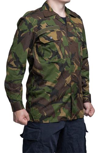 Original Dutch Netherlands Army Surplus Woodland Camouflage Field Jacket 
