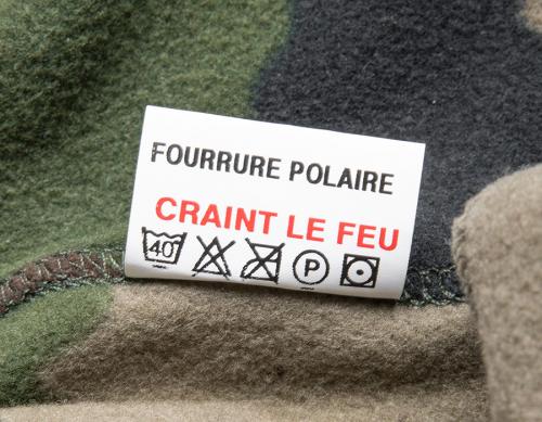 French F2 Fleece Shirt, CCE, Surplus. "Afraid of fire" - this garment is NOT flame retardant. Just ordinary fleece.