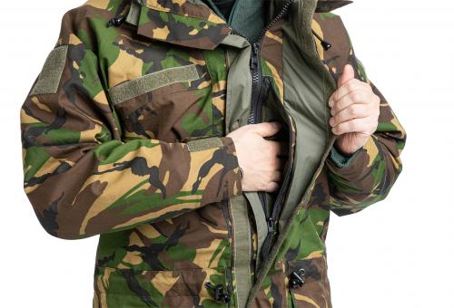 Dutch Field Jacket w. Membrane, DPM, Surplus. One spacious breast pocket.