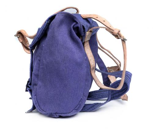 Romanian breadbag, blue, surplus.