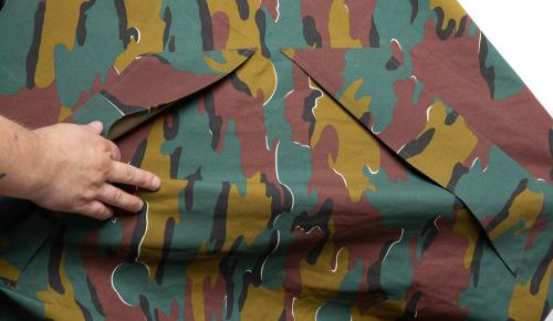 Belgian Gore-Tex Bivy Bag with Pole, Jigsaw-camo, Surplus. Sleeping pad retainers.