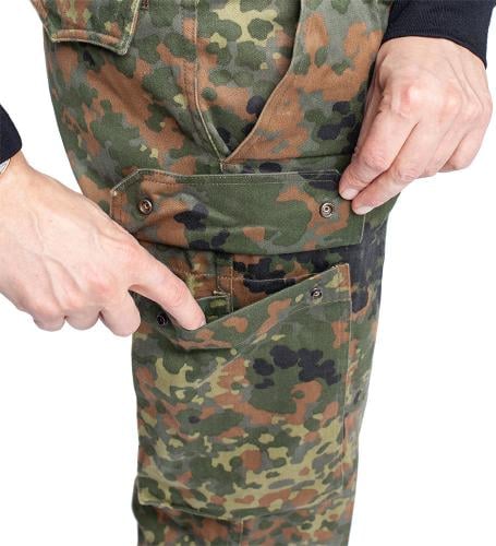 BW Cargo Pants, Flecktarn, surplus. A peek inside the cargo pocket.