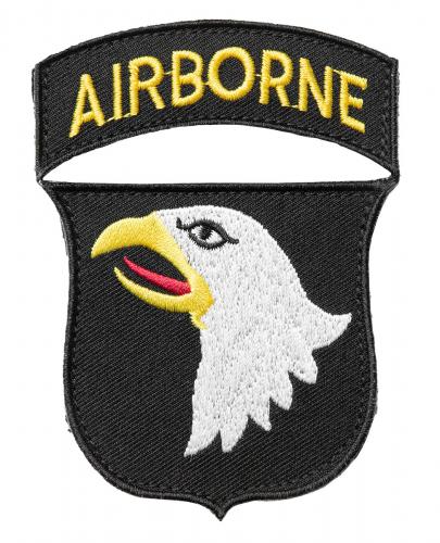 US ARMY 101st AIRBORNE  Large 6" x 7" BIKER Military Morale PATCH Eagle 